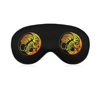 Yin Yang Dragon Tiger Sleeping Eye Mask Masque pour les yeux avec sangle réglable Bandeau pour les voyages en avion