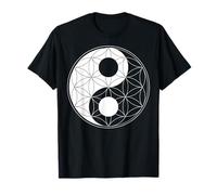 Yin Yang Fleur de Vie Géométrie Sacrée Spirituelle Métaphysique T-Shirt