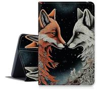 Yin-Yang Fox Coque Samsung Galaxy Tab A7 10.4 Pouces 2020 (SM-T500/T505/T507) Housse en Cuir PU avec Multi-angles de Vue Support Pliable pour Galaxy Tab A7 2020