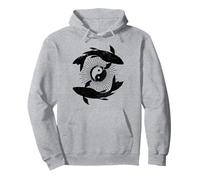 Yin Yang Japonais Koi Vintage Yoga Zen Bouddhisme Bouddhiste Sweat à Capuche