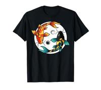 Yin Yang Koi Poisson Graphique Art Chinois Philosophie Taoïsme T-Shirt