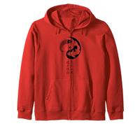 Yin Yang Koi Poisson Japonais Kanji Zen Symbole Tao Balance Sweat à Capuche