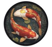 Yin-Yang Koi Swim in The Pond | pour Adultes || 1000pcs (67.5x67.5cm) Puzzles Jeux ÉduChatifs Puzzles De Décoration Intérieure