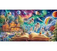 Yin-Yang-Loup-and-Phoenix Puzzle 1000 Pièces pour Adultes - en Carton Recyclé pour la Décoration 75x50cm/1000pcs