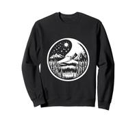 Yin Yang Mountain Landscape Zen Nature Harmonie Esprit Sweatshirt