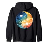Yin Yang Mystique Graphique Art Chinois Philosophie Taoïsme Sweat à Capuche