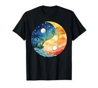 Yin Yang Mystique Graphique Art Chinois Philosophie Taoïsme T-Shirt