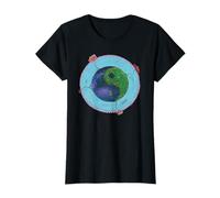 Yin Yang Nature Art - Jardin Floral et Galaxie Yoga Graphic T-Shirt