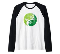 Yin Yang Nature Design Équilibre Harmonie Yoga Méditation Manche Raglan