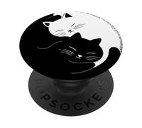 Yin Yang, Noir & Blanc, Feng Shui, Taoïsme PopSockets PopGrip Adhésif