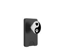 Yin Yang - Patte de chien et chat - Imprimé spirituel PopSockets PopWallet pour MagSafe