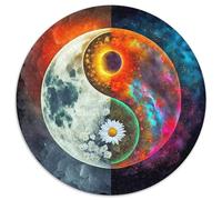 Yin-Yang Puzzle 1000 Pièces Adultes Et Enfants Dès 14 Ans Le Tai Chi Puzzle Classique Jouets Défi Éducatifs Jeu Relaxant 1000pcs (67.5x67.5cm)