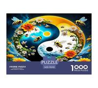 Yin-Yang Puzzle 1000 Pièces Educa Jouet en Bois Cadeau Unique De l'art De La Décoration Jeu Éducatif Challenge Toy Adultes & Enfants des 14 Ans 70x50cm/1000pcs