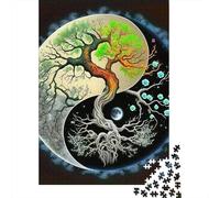 Yin-Yang Puzzle 1000 Pièces Educa Jouet en Bois Cadeau Unique De l'art De La Décoration Jeu Éduchatif Challenge Toy pour Adultes Et Enfants À Partir De 12 Ans 1000pcs (75x50cm)