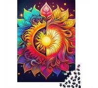 Yin-Yang Puzzle 1000 Pièces Educa Jouet en Bois Jeu D'Intelligence Décoration Intérieure Jeu Éduchatif Challenge Toy Adultes Et Enfants À Partir De 14 Ans 1000pcs (75x50cm)