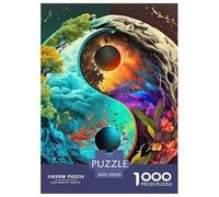 Yin-Yang Puzzle 1000 Pièces Jeu Éduchatif Décoration D'intérieur Activité Familiale Cadeau Unique 70x50cm/1000pcs
