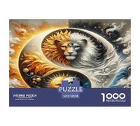 Yin-Yang Puzzle 1000 Pièces Jeu Éduchatif Jeu De Défi Le Le Tai Chi Le Cadeau Parfait pour La Famille Et Amis, Applicable Aux Adultes Et Enfants De Moins De 14 Ans 52x38cm/1000pcs
