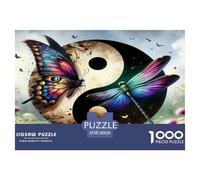 Yin-Yang Puzzle 1000 Pièces Jeu Éduchatif Jeu De Défi Le Le Tai Chi Le Cadeau Parfait pour La Famille Et Amis, Applicable Aux Adultes Et Enfants De Moins De 14 Ans 38x26cm/1000pcs