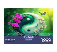 Yin-Yang Puzzle 1000 Pièces Jeu Éduchatif Puzzle Haute Qualité Le Le Tai Chi Le Cadeau Parfait pour La Famille Et Amis, Applicable Aux Adultes Et Enfants De Moins De 14 Ans 70x50cm/1000pcs