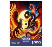 Yin-Yang Puzzle 1000 Pièces Jeu Éduchatif Puzzle Haute Qualité Le Tai Chi Le Cadeau Parfait pour La Famille Et Amis, Applicable Aux Adultes Et Enfants De Moins De 14 Ans 70x50cm/1000pcs