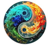 Yin-Yang Puzzle 1000 Pièces pour Adultes Et Enfants Le Tai Chi Puzzle De Qualité Supérieure Jouets De Jeu Stimulants Détente & Relaxation 1000pcs (67.5x67.5cm)