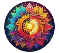 Yin-Yang Puzzle Amusant Divertissement Créatif Pièces Parfaitement Assorties 1000 Pièces Chinois Style Casse-tête Qualité Premium pour Adultes 1000pcs (67.5x67.5cm)