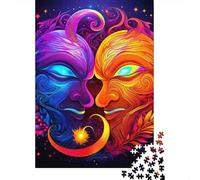 Yin-Yang Puzzles 1000 Pièces Cadeau Unique Jeu Éduchatif Challenge Toy À De Qualité Supérieure Peinture Art pour Adultes Enfants 1000pcs (75x50cm)