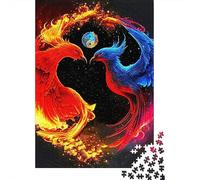Yin-Yang Puzzles 1000 Pieces Cadeau Unique Jeu Éduchatif Défi Jouet À De Qualité Supérieure Peinture Art pour Adultes Et Enfants À Partir De 12 Ans 1000pcs (75x50cm)