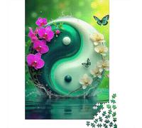 Yin-Yang Puzzles 1000 Pièces Cadeau Unique Jeu Éduchatif Défi Jouet À De Qualité Supérieure Peinture Art pour Adultes Et Enfants À Partir De 12 Ans 1000pcs (75x50cm)