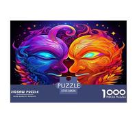 Yin-Yang Puzzles Jeu De Société Adulte Pièces Parfaitement Assorties 1000 Pièces Style Chinois Casse-tête Qualité Premium pour Adultes 38x26cm/1000pcs