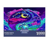 Yin-Yang Puzzles Jeu De Société Adulte Pièces Parfaitement Assorties 1000 Pièces Style Chinois Casse-tête Qualité Premium pour Adultes 38x26cm/1000pcs