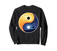 Yin Yang Soleil Et Lune Mystique Graphique Art Chinois Taoïsme Sweatshirt