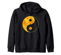 Yin Yang Taoïsme Yinyang Feu Flammes Brûler Sweat à Capuche