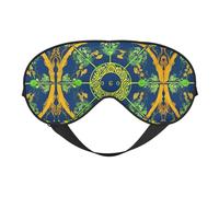 Yin Yang Totem Masque de sommeil doux pour les yeux avec sangle élastique/bandeau pour homme et femme Voyage sieste
