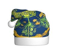 Yin Yang TotemClassic Chapeau de Père Noël chaud confortable parfait pour les fêtes de fin d'année, décorations de Noël