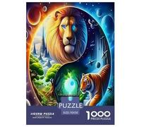 Yin-yang1000 Pièces Aquarelle Puzzle Sonne Grafik pour Adultes De Jeu pour Adultes Parfaitpourla Détente Paysagedes QuatreSaisons 70x50cm/1000pcs