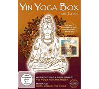 YIN YOGA BOX - MIT CHRIS SET INKL.ANHÄNGER-DVD,ÜBUNGSHEFT,ÜBUNGS CD DVD+CD NEUF