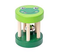 YINA Jouets hochet en Bois,Hochet bébé Montessori 0-6 Mois - Jouets en Bois hochets avec Cloches Montessori Bois bébé Push Voiture en Bois Nouveau-né Jouet pour bébé Cadeaux