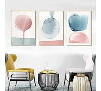 Yinaa Peintures abstraites sur toile sur le mur Art Pastel affiches et impressions minimaliste toile Art décoration mur photos décor à la maison-40x60cmx3 pas de cadre