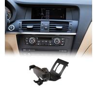 YinanIutos Support de téléphone portable compatible avec X3 / X4 (2011-2016), aluminium de qualité supérieure, version à bouton rotatif, noir, pour iPhone 17/16/15/14/13 Pro Max Plus et smartphone de