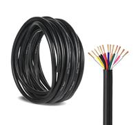 Yinaolan Câble de remorquage 13 conducteurs x 0,5 mm² pour remorque 5 m Câble de remorquage 13 conducteurs Noir pour éclairage de remorque de Camion de Voiture
