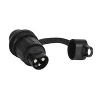 Yinaolan Kits Prise 3 Broches Remorque 12V 24V, connecteur de Prise de remorquage étanche à 3 Broches pour remorques de Voiture européennes, Camping-Car, Camion, Bateau, caravanes