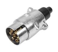 Yinaolan Prise métallique de remorque à 7 Broches, connecteur de Prise de remorquage de Barre d'attelage étanche à 7 Broches 12 V pour remorques de Voiture européennes RV Camion Bateau caravanes