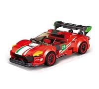YINcrinx 314 pièces Jeu de Construction Rouge Supercar, Jeu éducatif pour Enfants composé de Petites pièces. Modèle réduit de Voiture, Objet décoratif, Jouet Miniature.