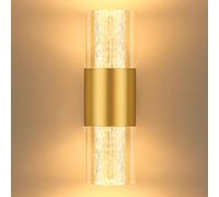 YindaLux Applique Murale Intérieur 4W 3CCT Veilleuse Gradable 1PC Or | 400LM Lampe Murale Tactile 2700K 3000K 4000K pour Chambre Couloir Salon Escaliers