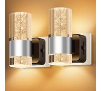 YindaLux Veilleuse Prise Électrique avec Capteur crépusculaire, Blanc chaud 2700K Veilleuse Bébé, Réglable de 0-133LM Veilleuses Enfant pour Chambre, Cuisine, Couloir, Escalier, Argent, Lot de 2