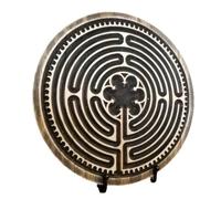 Yindhgdr 1 labyrinthe en bois labyrinthes labyrinthes de doigt comme indiqué pour la méditation et la prière, L