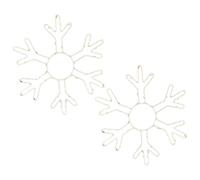 Yindhgdr 2 Pièces de Lumières de Fenêtre de Flocon de Neige de Noël Décorations Lumières de Flocon de Neige LED pour la Décoration de Noël à Lumière Chaude Blanche