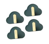 Yindhgdr 4 Pièces Crochets en Plastique pour Clés, Cintre pour Chapeau, Crochets sans Perforation, Crochet Mural pour Salle de Bain, Support TV Universel, Cintres pour Sac à Main, Installation Facile