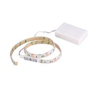 Yindhgdr Bande lumineuse LED RVB flexible étanche IP65 15 LED CC 5 V avec contrôleur alimenté par piles pour TV meuble vélo activités de plein air décoration (0,5 m)